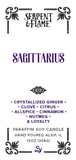 Zodiac Sagittarius, Ginger Clove Citrus