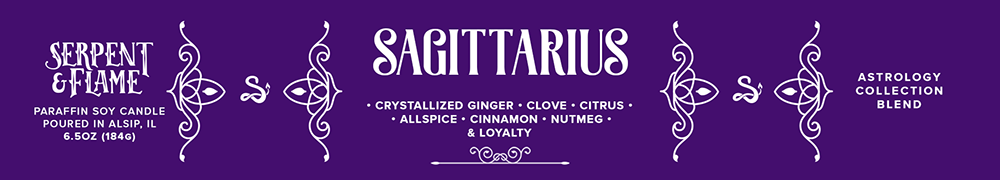 Zodiac Sagittarius, Ginger Clove Citrus