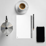 Serpent and Flame Round Logo Dotted Spiral notebook