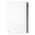 Serpent and Flame Round Logo Dotted Spiral notebook