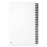 Serpent and Flame Round Logo Dotted Spiral notebook