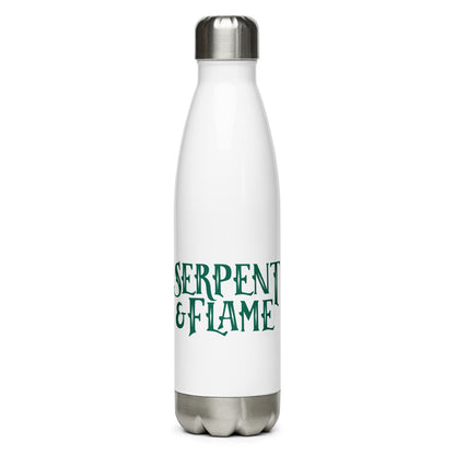 Serpent and Flame Logo Stainless Steel Water Bottle