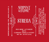 Strega, Wine Red Lip Sheer