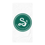 Serpent and Flame Round Logo Towel