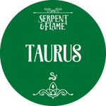 Zodiac Taurus Candle, Sandalwood Patchouli