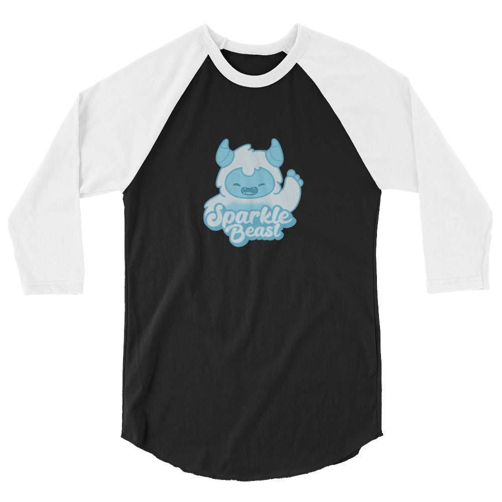 Sparkle Beast 3/4 sleeve raglan shirt