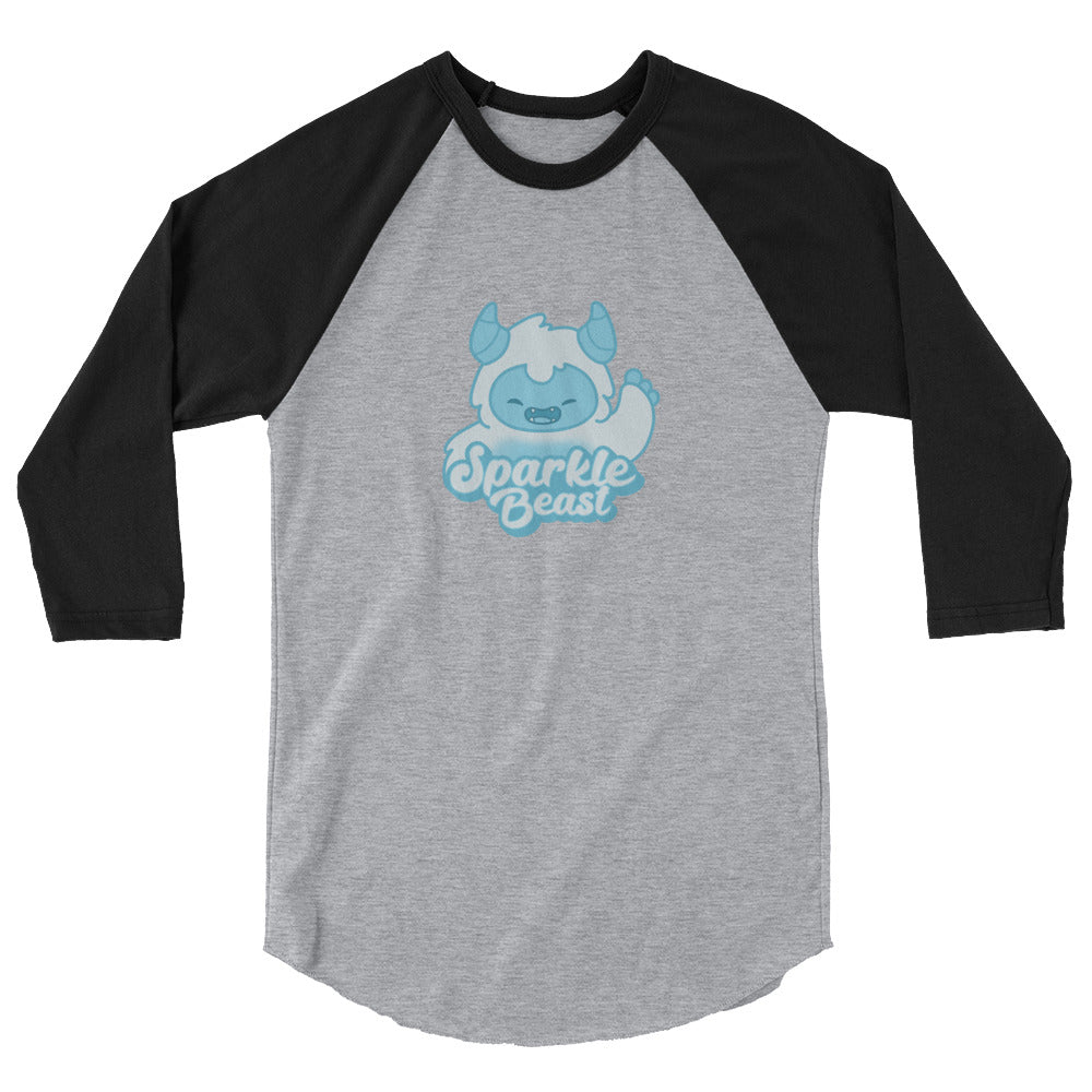 Sparkle Beast 3/4 sleeve raglan shirt