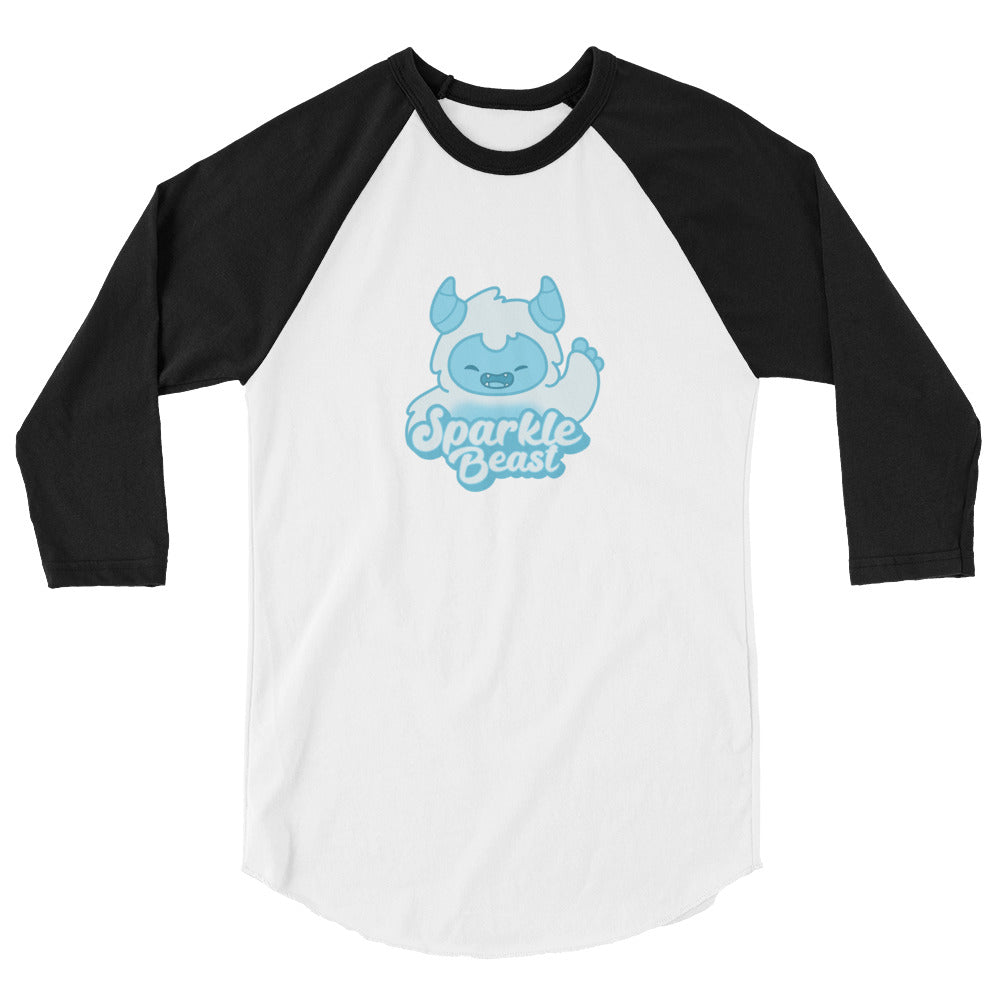 Sparkle Beast 3/4 sleeve raglan shirt