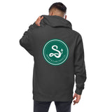 Unisex fleece zip up hoodie
