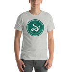 Serpent and Flame Round Logo Short-Sleeve Unisex T-Shirt