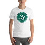 Serpent and Flame Round Logo Short-Sleeve Unisex T-Shirt